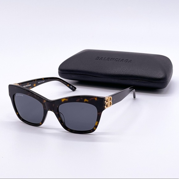 NEW BALENCIAGA BB0132S 002 CAT EYE WOMEN’S SUNGLASSES BALENCIAGA - Picture 1 of 13